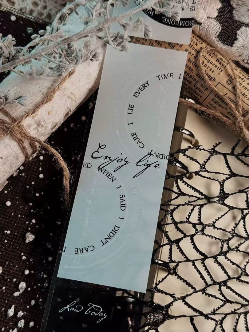 霖蓝汐原创手账《素色半透便签》海外マスキングテープ　マステ 【2649】