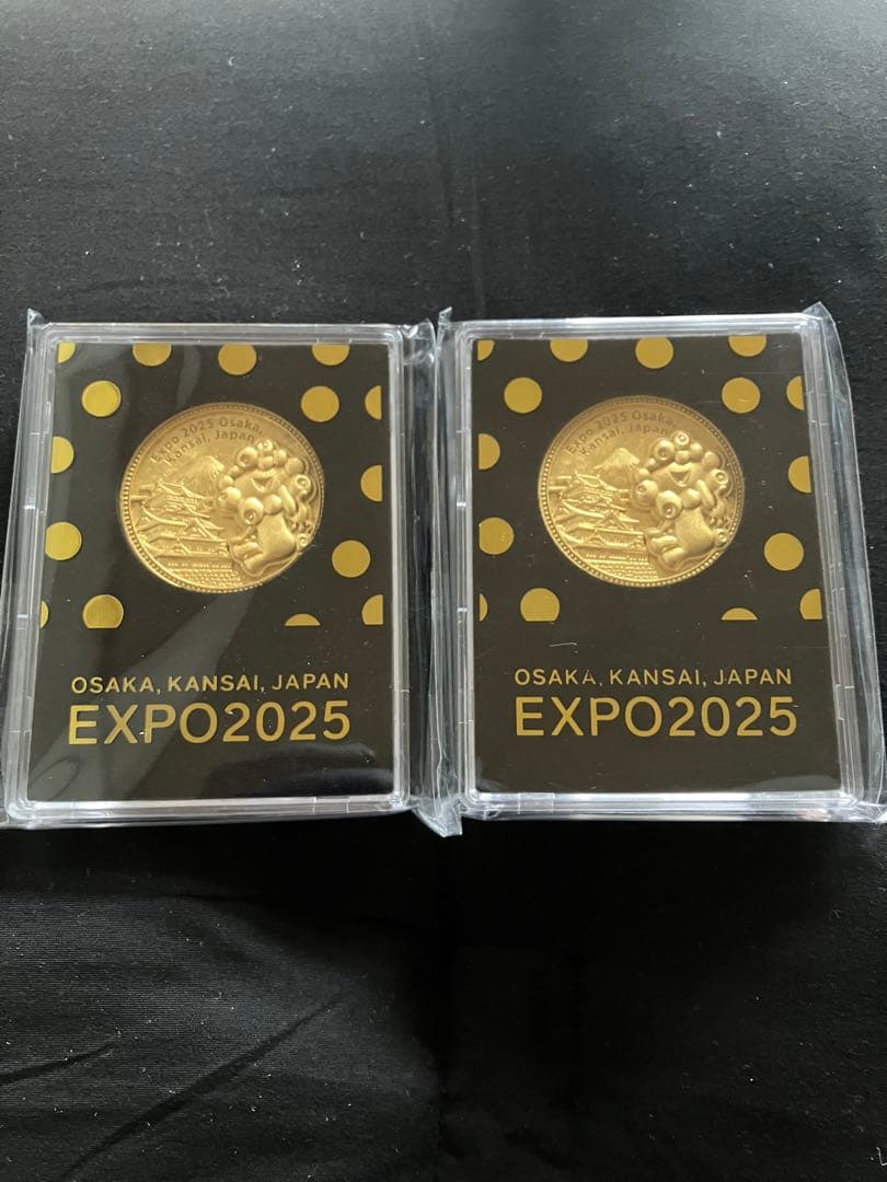 EXPO2025 大阪万博 記念メダル 金箔 ミャクミャク2枚