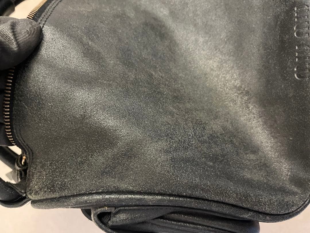 miumiu archive レザーハンドバッグ