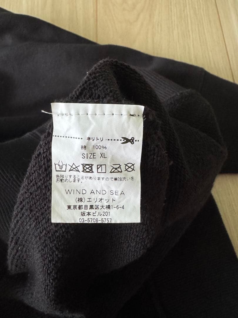 WIND AND SEA GOD SELECTION XXX ブラックパーカー