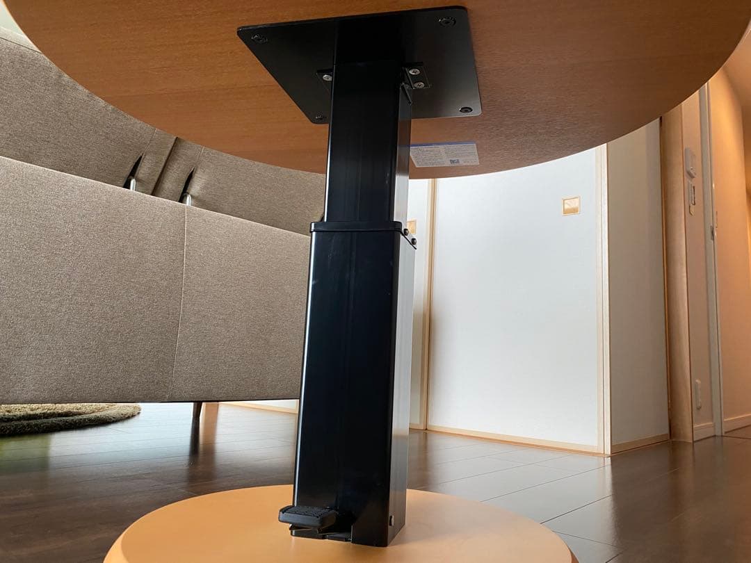 eve　大塚家具　無段階　昇降式　丸テーブル　園田産業