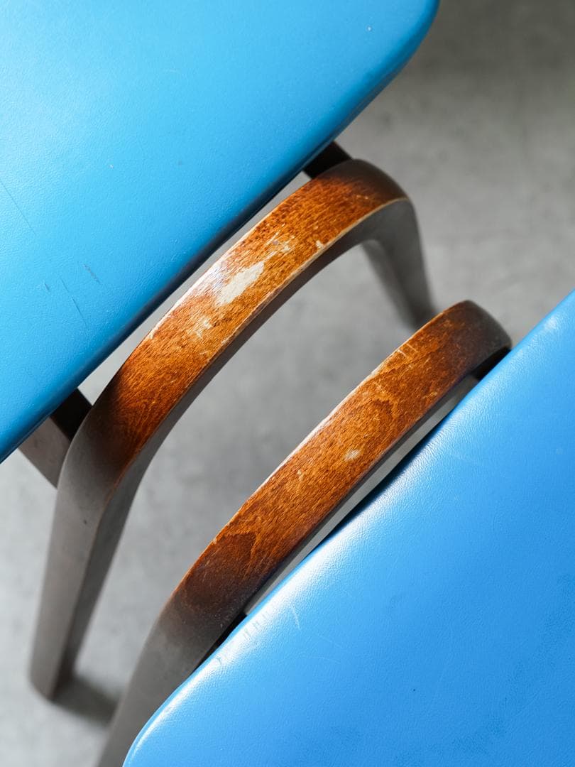 \"剣持勇\" 秋田木工 vintage スタッキングチェア スツール 2脚 古家具