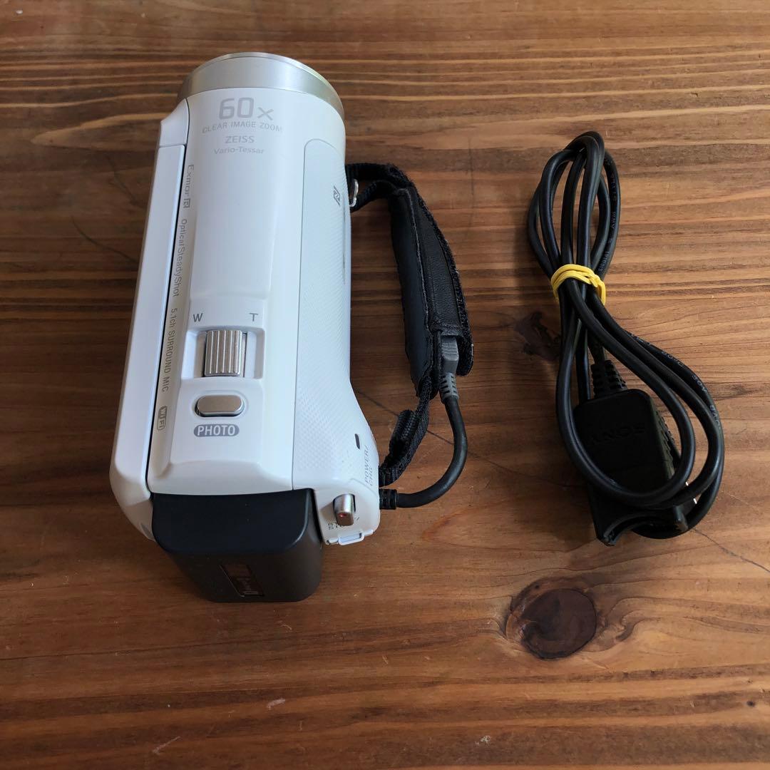 【1月3日まで値下げ】ハンディカム　HDR-CX485 ホワイト　Wi-Fi対応