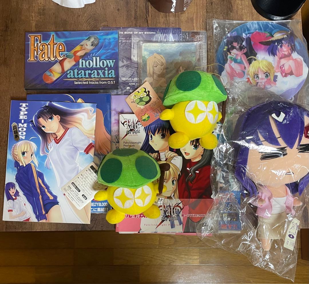 Fate・空の境界・月姫グッズセット Tシャツ・ポストカード・紙バッグ等