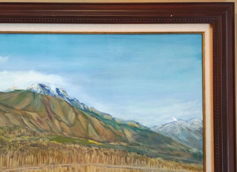 【F30号】 額縁 (保護板アクリル) ＆油彩画セット