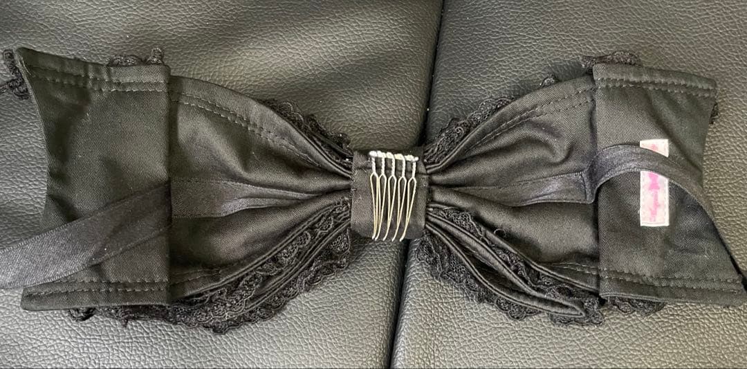 Angelic Pretty Dolly ヒロインリボンヘッドドレス クロ 黒