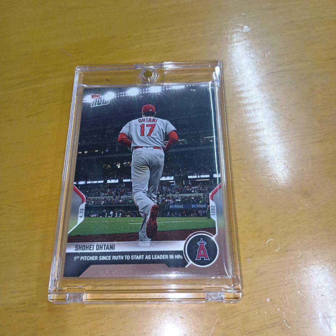 【大谷翔平】ベーブルース 以来 本塁打トップ 先発登板 topps 記念 カード