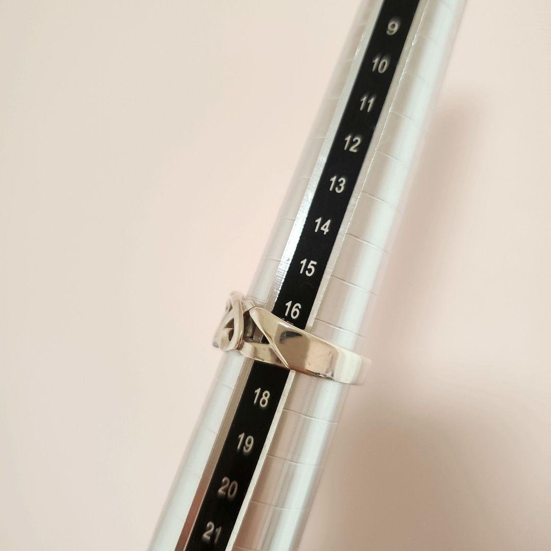 【17号☆美品】ティファニー トリプルラビングハートリング a023