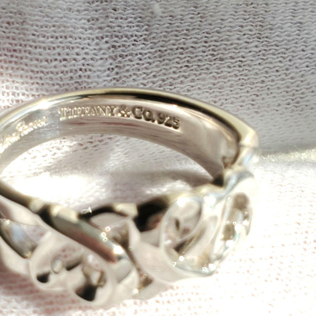 【17号☆美品】ティファニー トリプルラビングハートリング a023