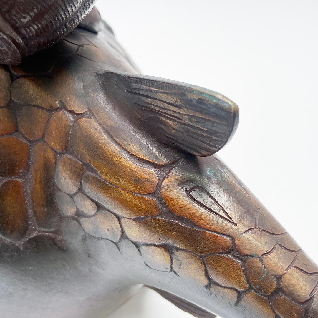 希少 高村泰正 作 唐銅製 河豚 恵比寿様 のったり 置物 - メルカリ