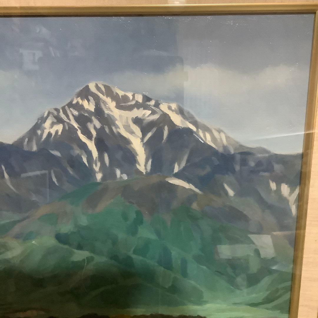 【真作】　池田正文　（甲斐路初夏）　油絵　8号　師:安井曾太郎 芸大油画科卒