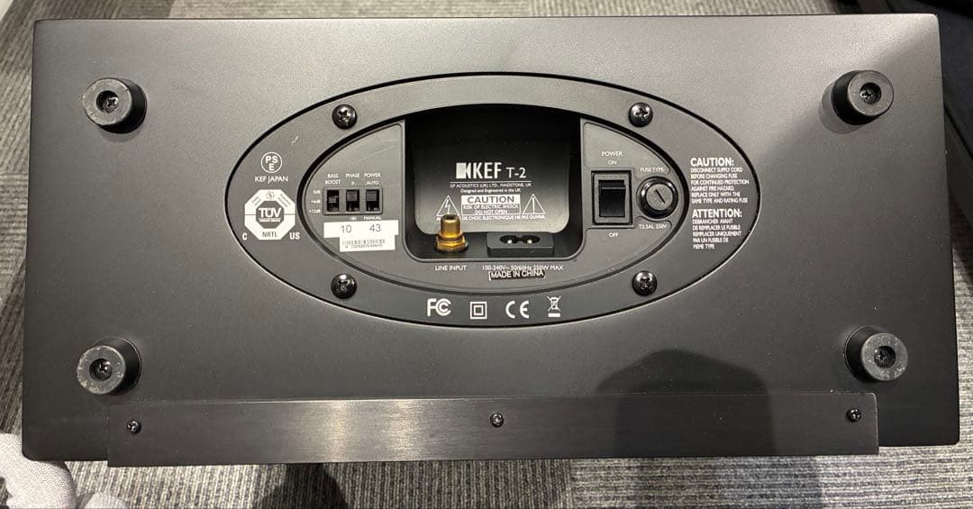 KEF T2 サブウーファー ほぼ未使用品（10分だけ音出し確認済み）