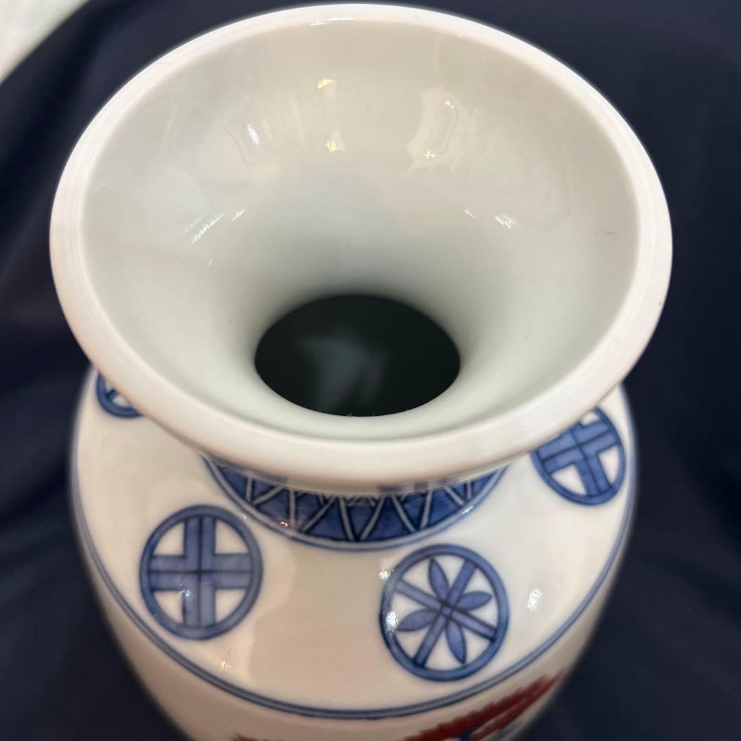 ◉本日限定◉今泉今右衛門 菊絵 花瓶 高さ28cm