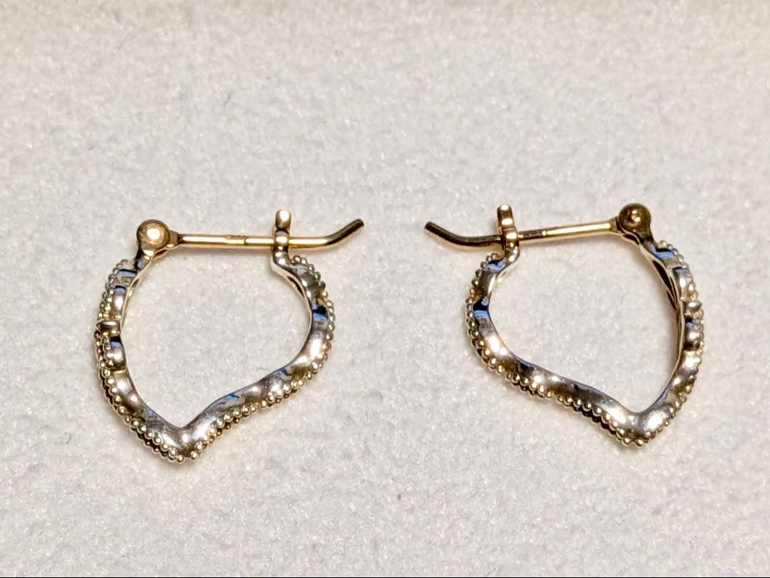 agete シルバーK10フープピアス WEB限定》シルバーピアス｜ピアス