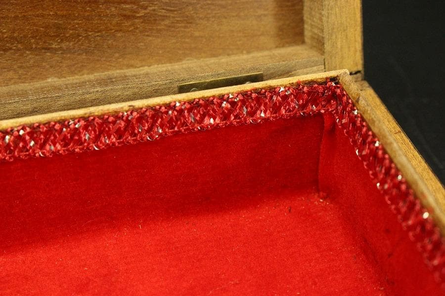 高幾何学模様 象嵌 箱(ZE365)