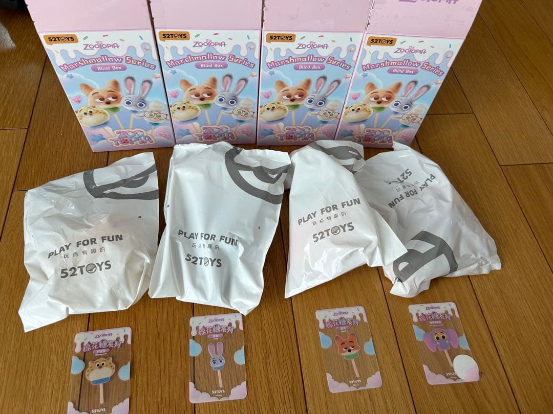 52TOYS Zootopia マシュマロシリーズ　ニック　4個セット 楽天市場】52TOYS BLINDBOX ズートピア マシュマロシリーズ