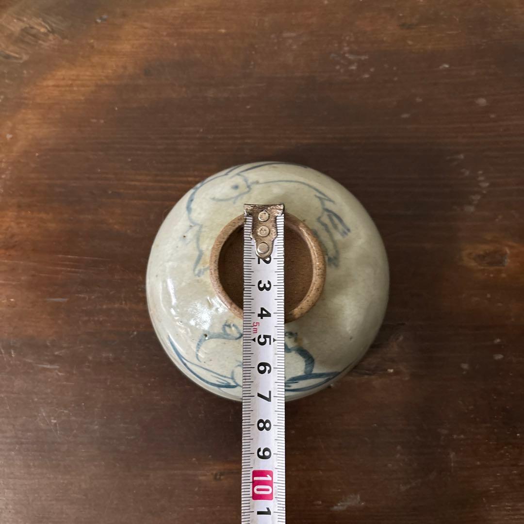 古い染付兎茶碗 うさぎ ウサギ 骨董 柳宗悦 民藝 青山二郎 白洲正子 検