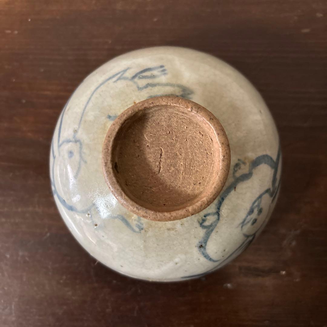 古い染付兎茶碗 うさぎ ウサギ 骨董 柳宗悦 民藝 青山二郎 白洲正子