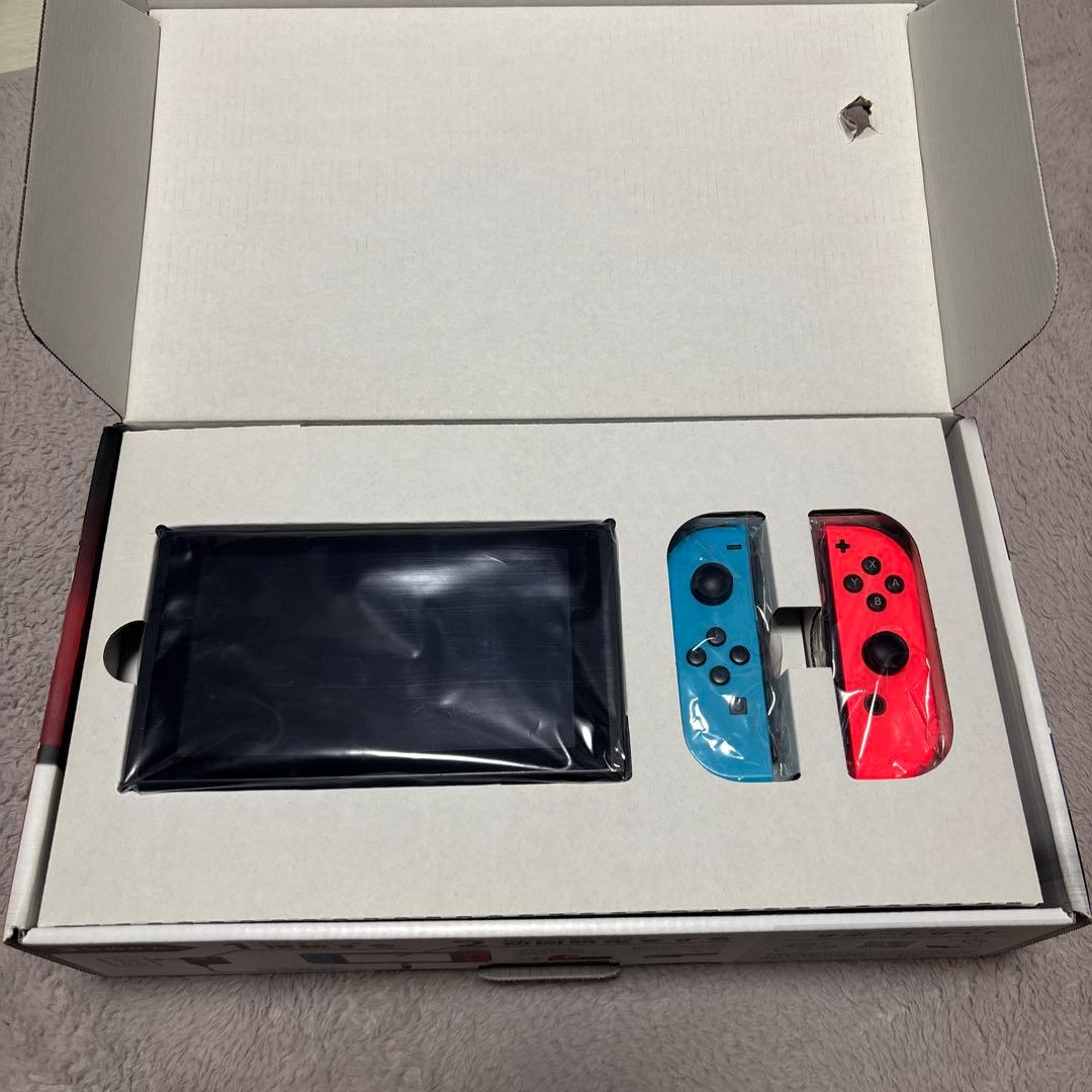 Nintendo Switch 本体 ネオンブルー/レッド箱あり SDカード付