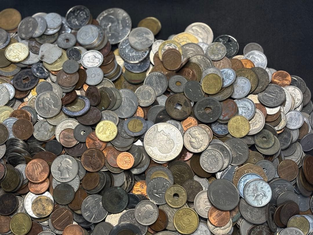 ジ*ン様 古銭外国コインメダル等まとめて約10キロ