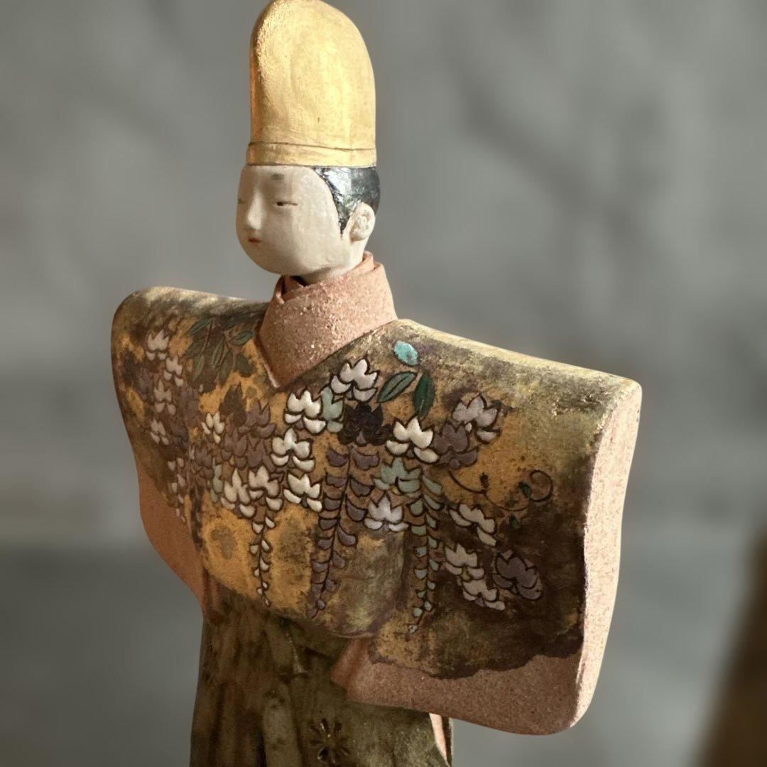 最終お値下げ❣️素晴らしい　立ち雛　圭子　陶器