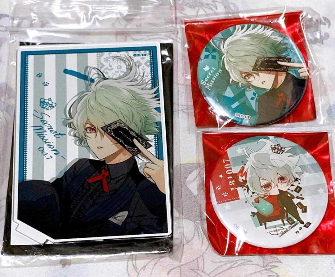 オトメイト 冬の市 らくがき缶バッジ Collar×Malice 笹塚 尊