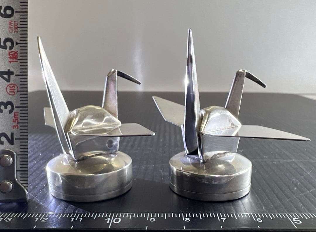 silver950刻印　折鶴ボンボニエール一対　57g 東Y7-0904⭐︎1F