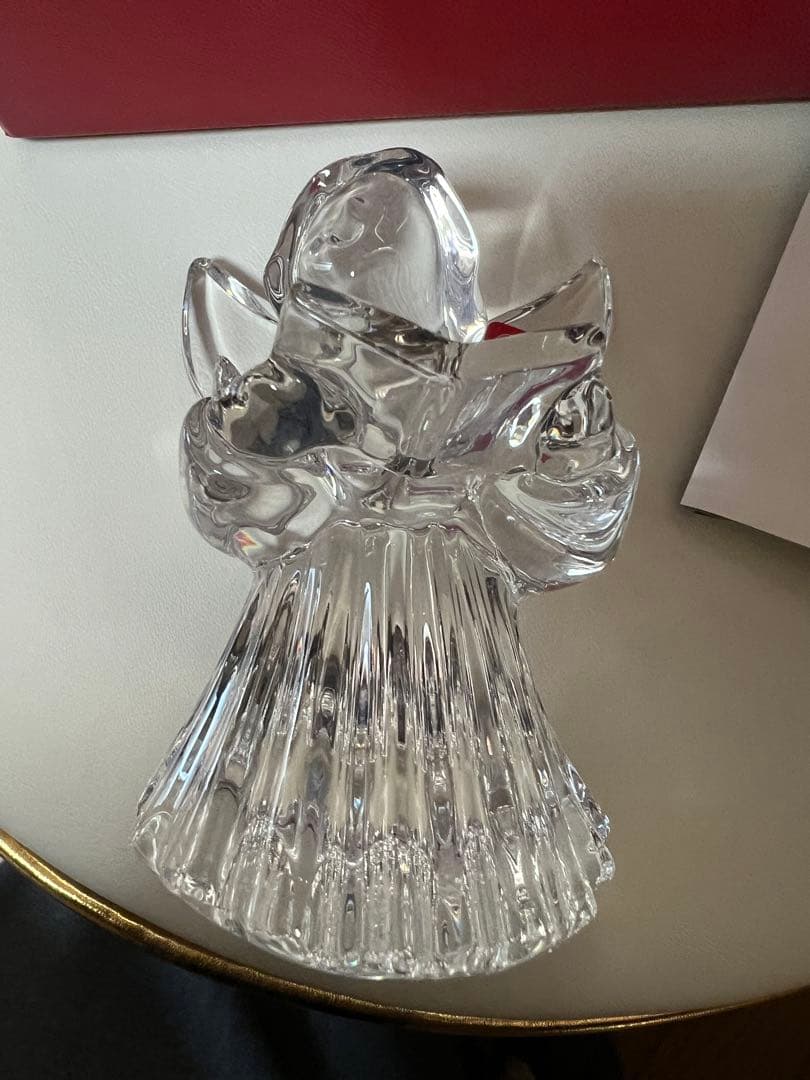 ☆美品☆バカラ 天使 オブジェ 透明感あふれるクリスタル置物 ☆美品☆