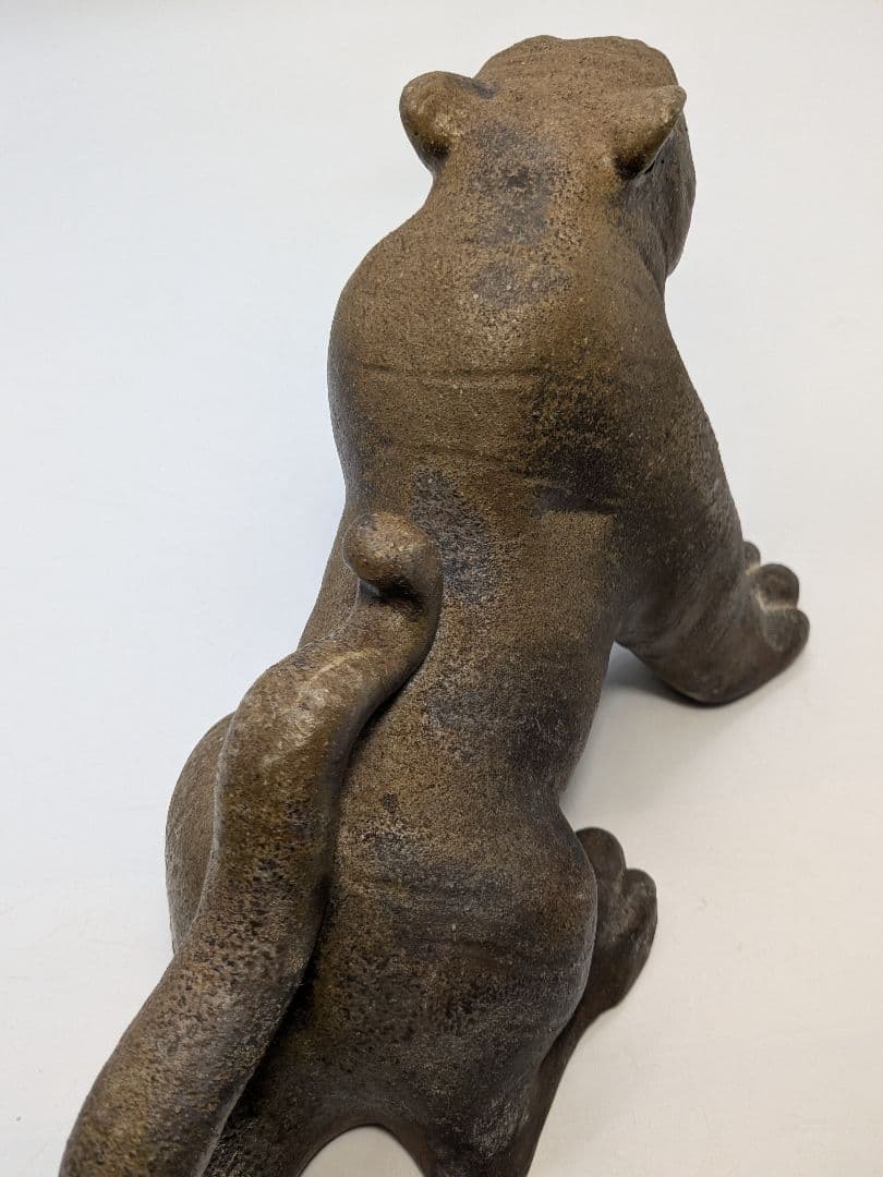 岡山県重要無形文化財 浦上善次 備前焼 寅 共箱共布栞 虎 トラ 干支