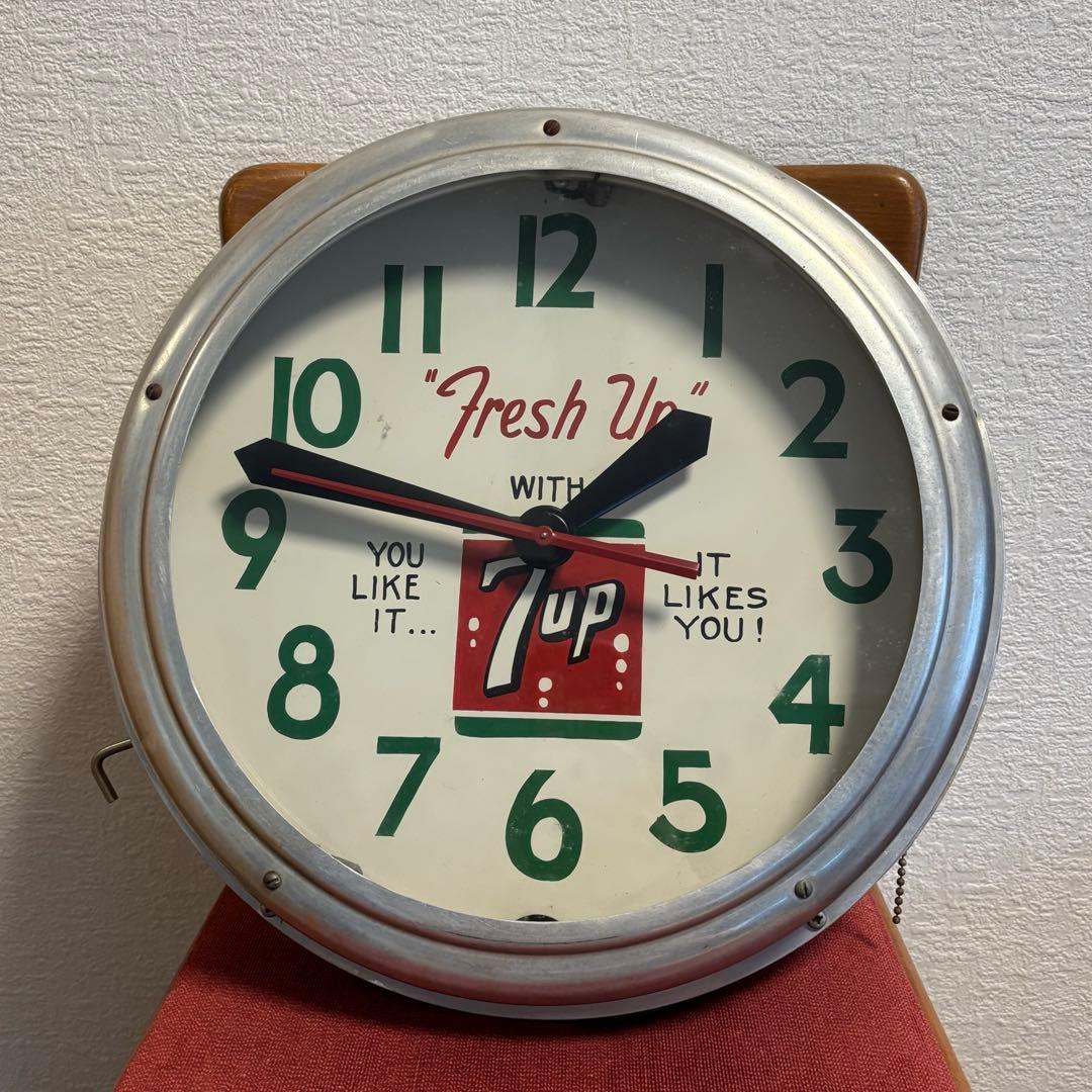 専用⭐︎激レア⭐︎【7up セブンアップ】ヴィンテージライトアップ時計