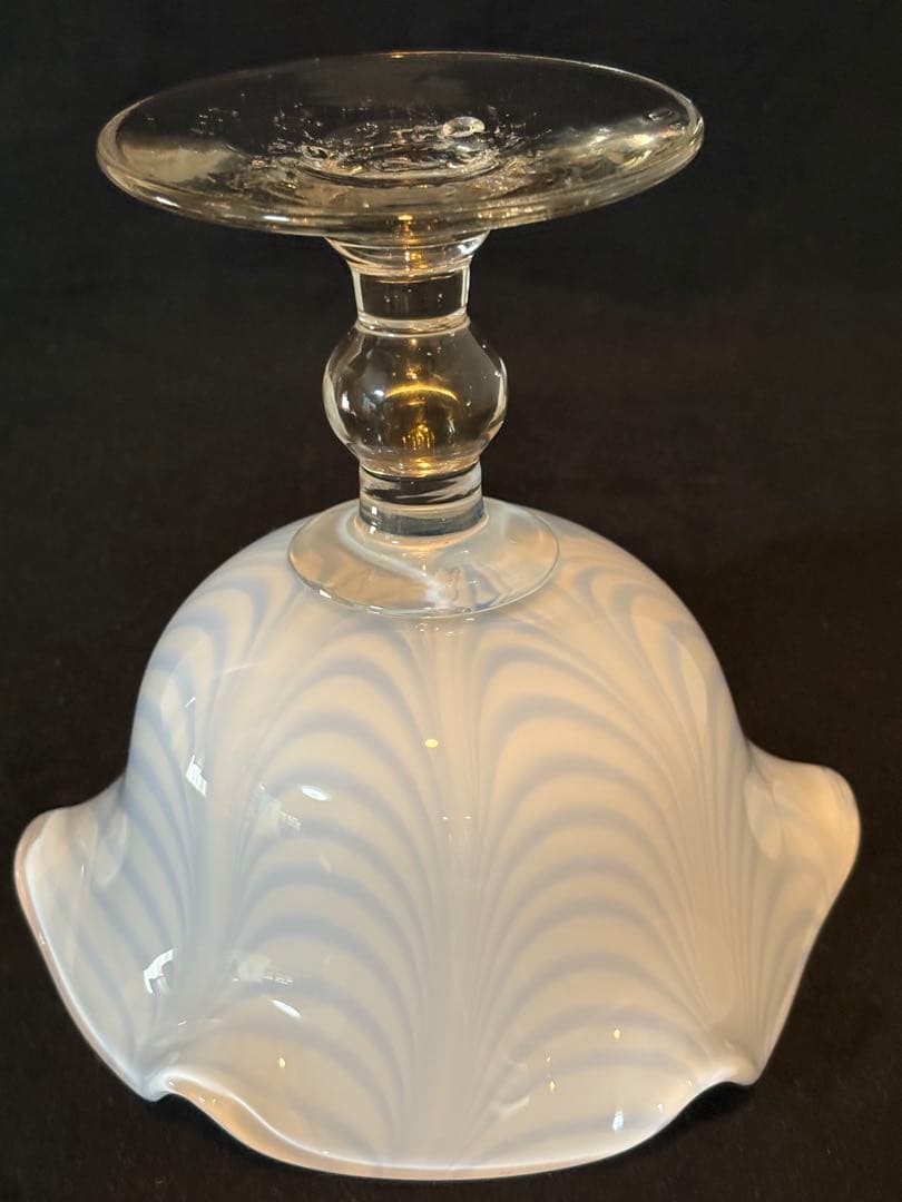 大きい氷コップ 和ガラス 大正ガラス ウランガラス アンティーク 大正