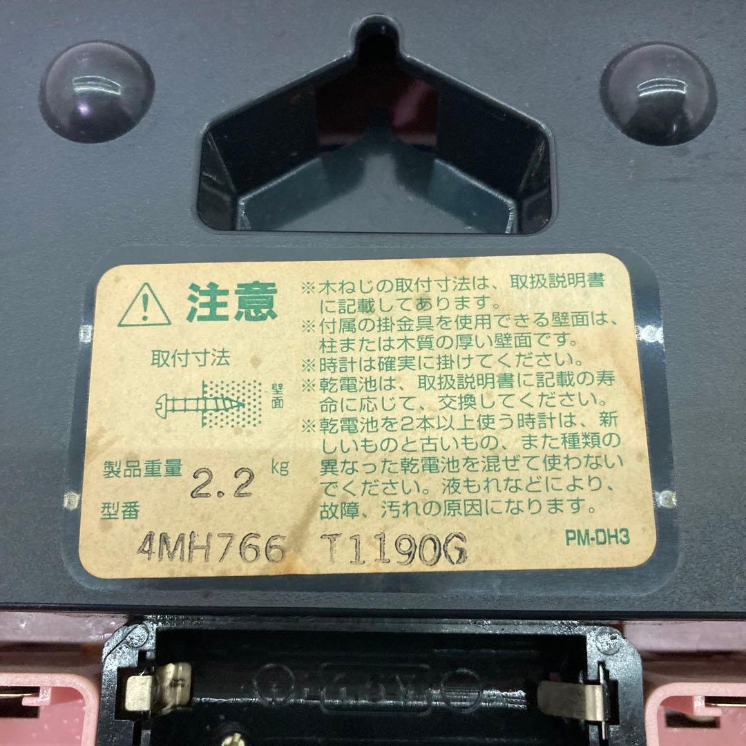 【動作確認済み★2000年製】ハローキティ　メロディ壁掛け時計　可動　サンリオ