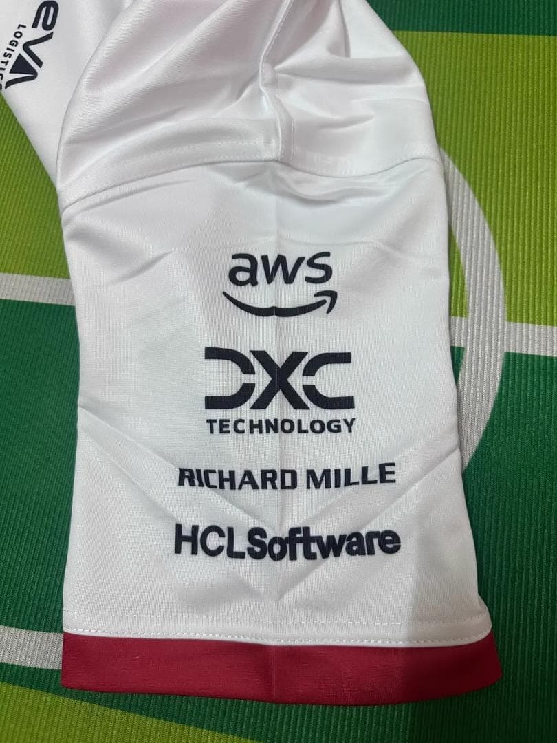 2025年F1フェラーリ ホワイトクルーネックレーシングウェア 2025年F1