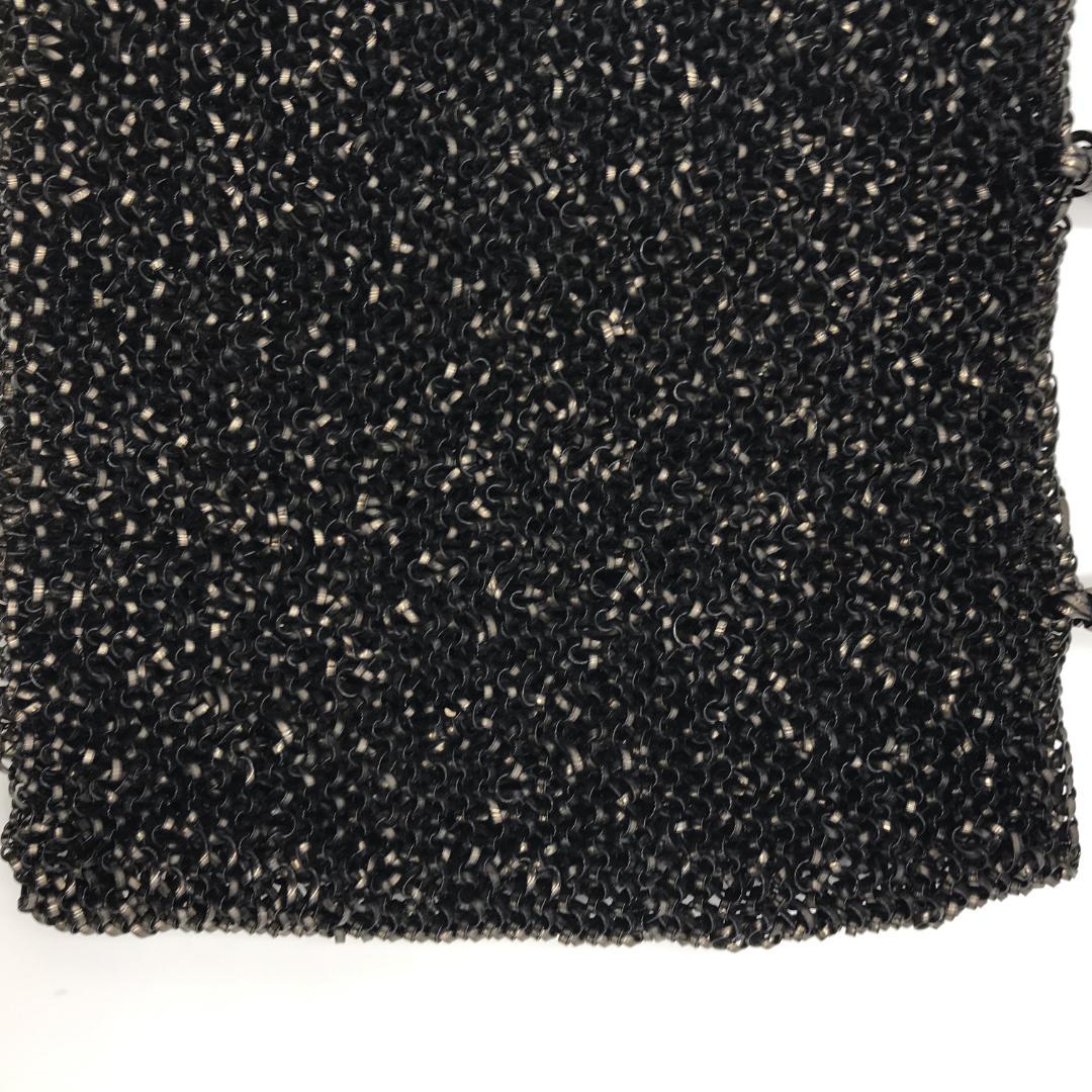 【極美品】 ANTEPRIMA アンテプリマ ハンドバッグ 編み込み 黒 光沢◎