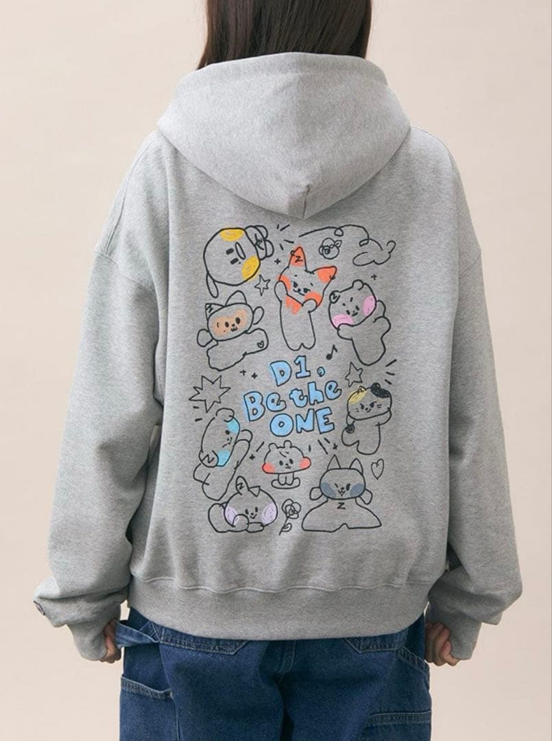 即日発送 zb1 パーカー ソンハンビン フーディジップアップ 男性と女性