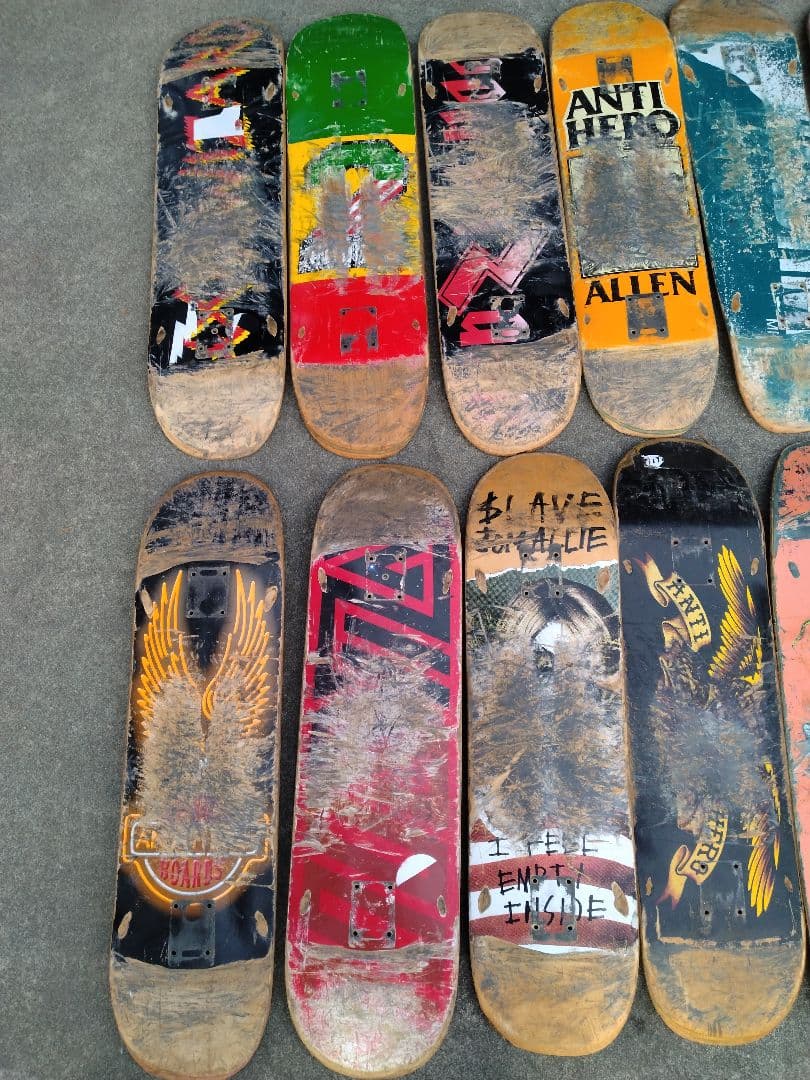 スケートボードデッキ 廃デッキ　12枚