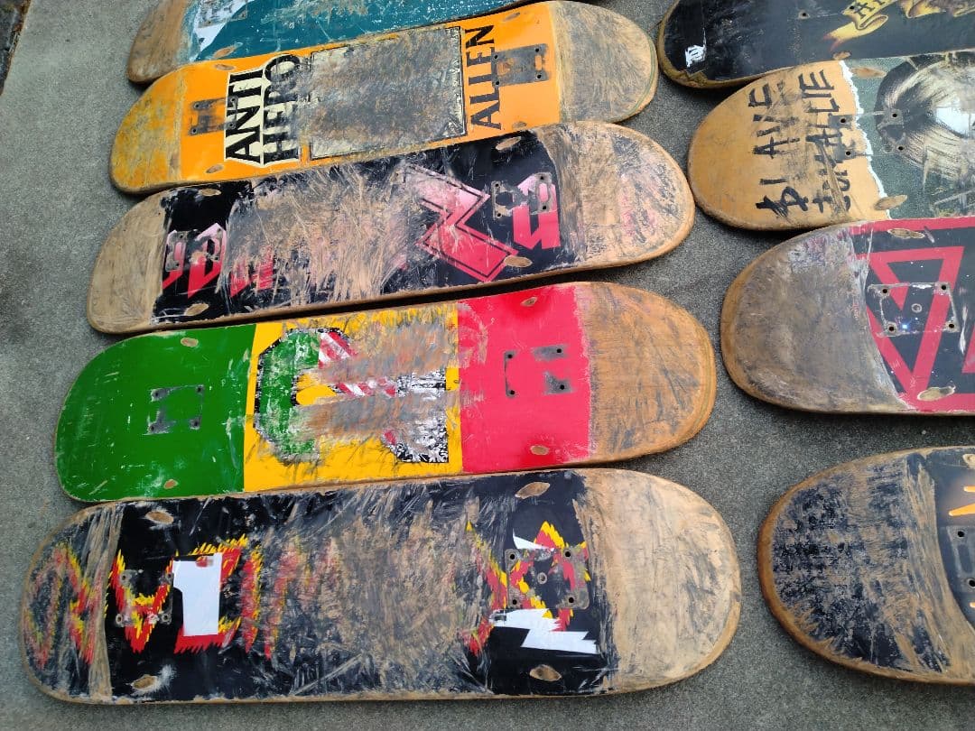 スケートボードデッキ 廃デッキ　12枚