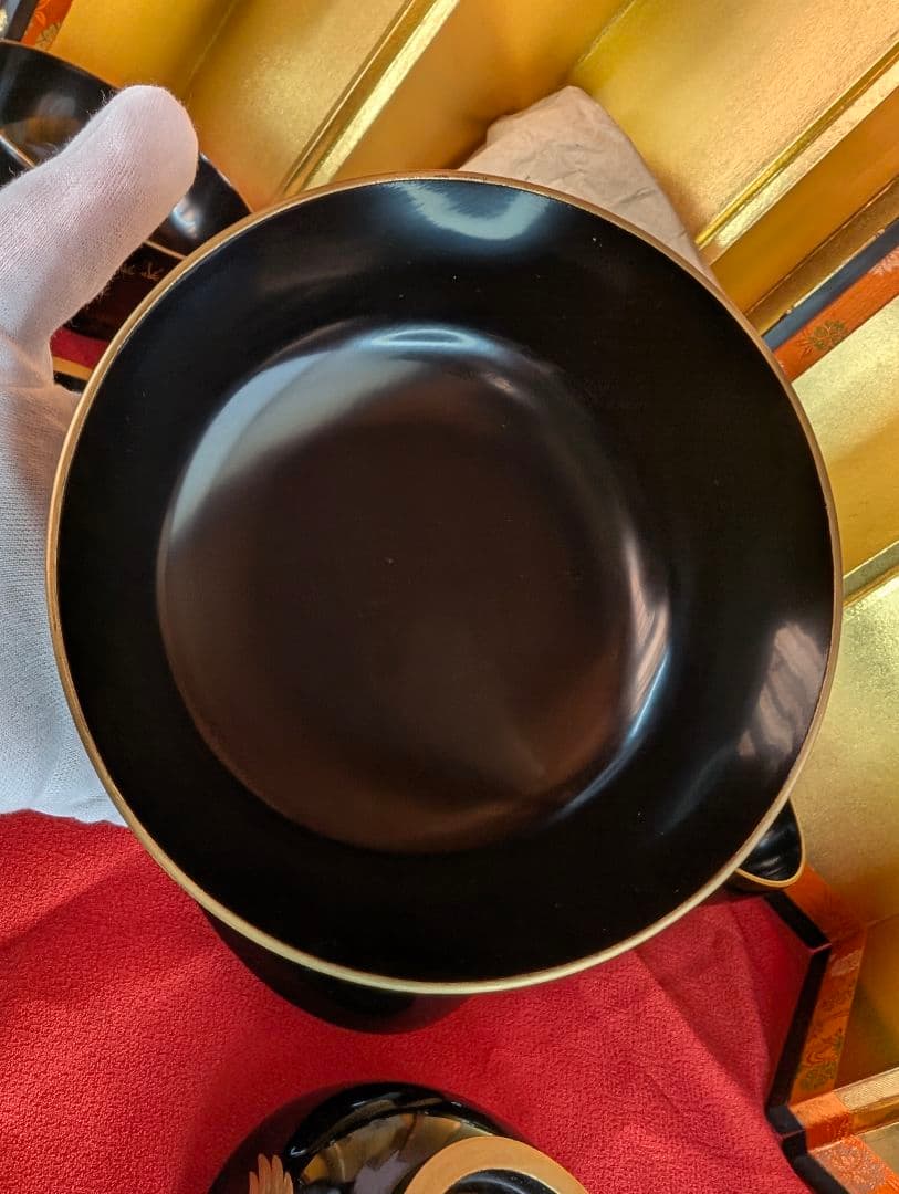 「こちらは専用出品です」明治時代 輪島塗 金蒔絵 椀 4客