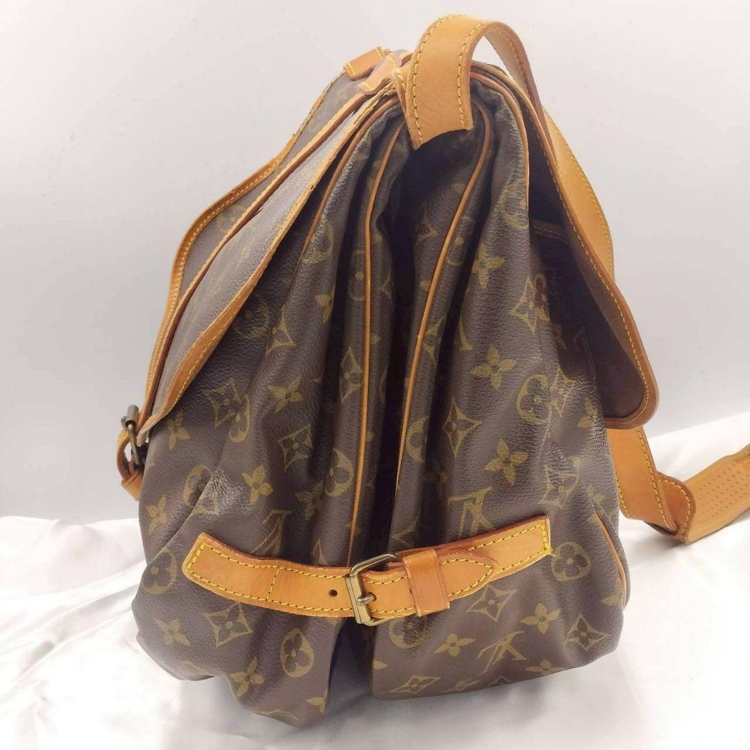 1238 ルイヴィトン ショルダーバッグ ソミュール35モノグラム