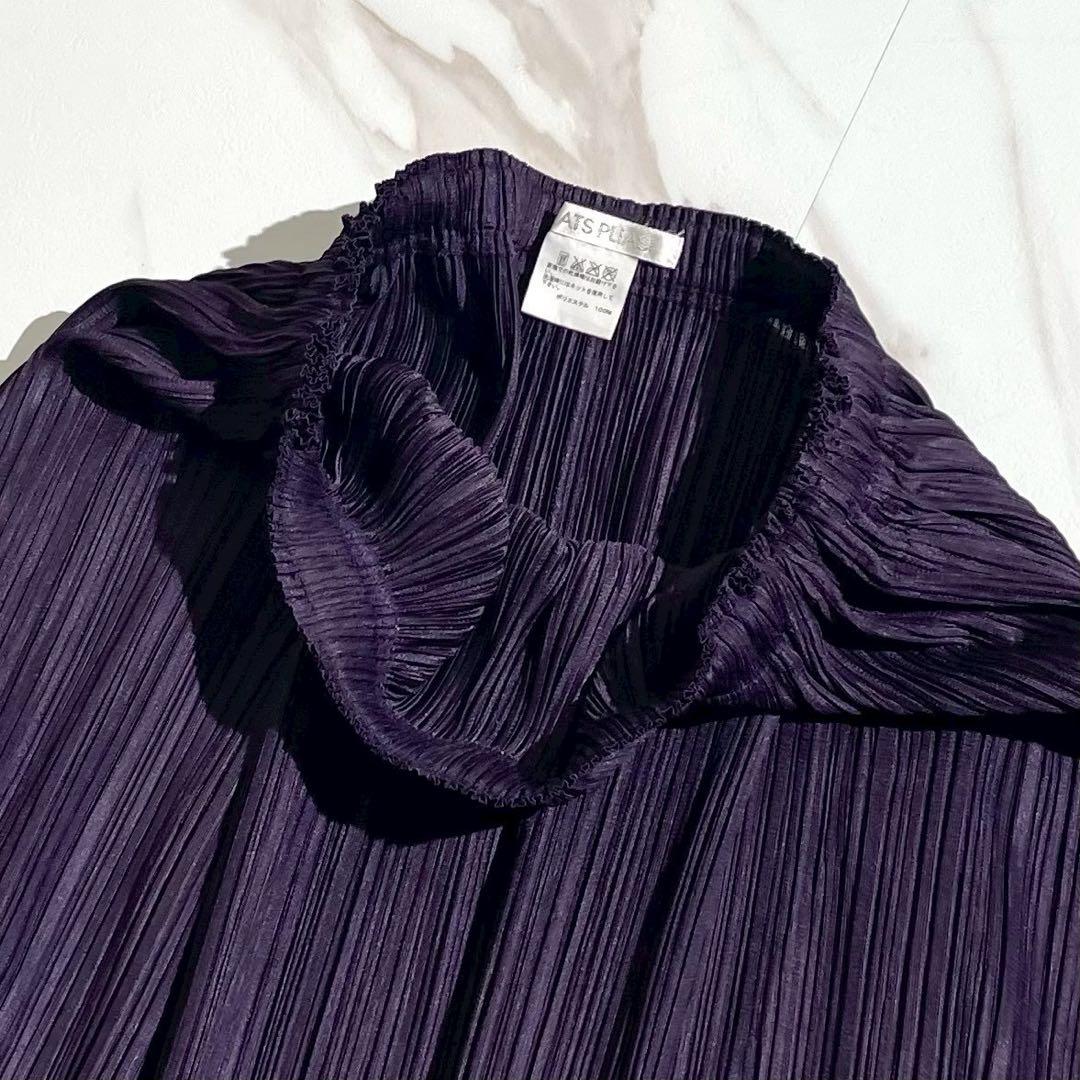 極美品 PLEATS PLEASE サルエルパンツ プリーツ加工 パープル 3