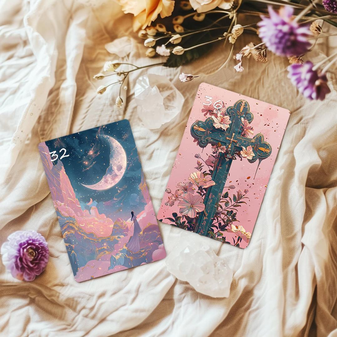入手困難な海外デッキ✨可愛く美しい夢のような情景を描いた夢想のルノルマンカード