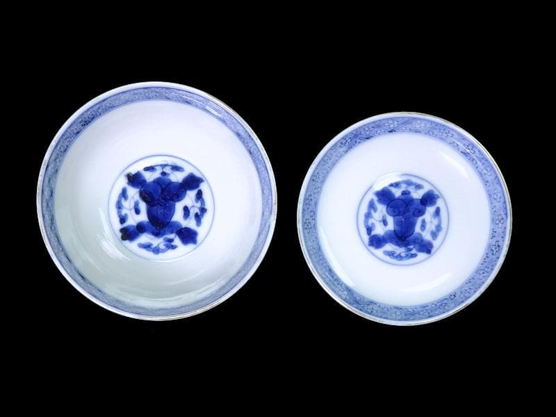 古伊万里　金襴手　唐子　童戯の図　蓋茶碗　E875ASA-CPg