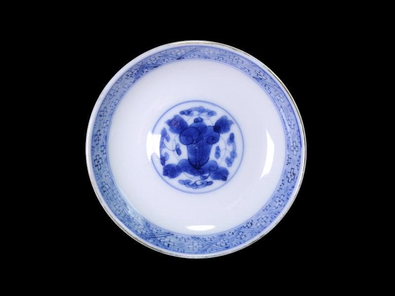 古伊万里　金襴手　唐子　童戯の図　蓋茶碗　E875ASA-CPg