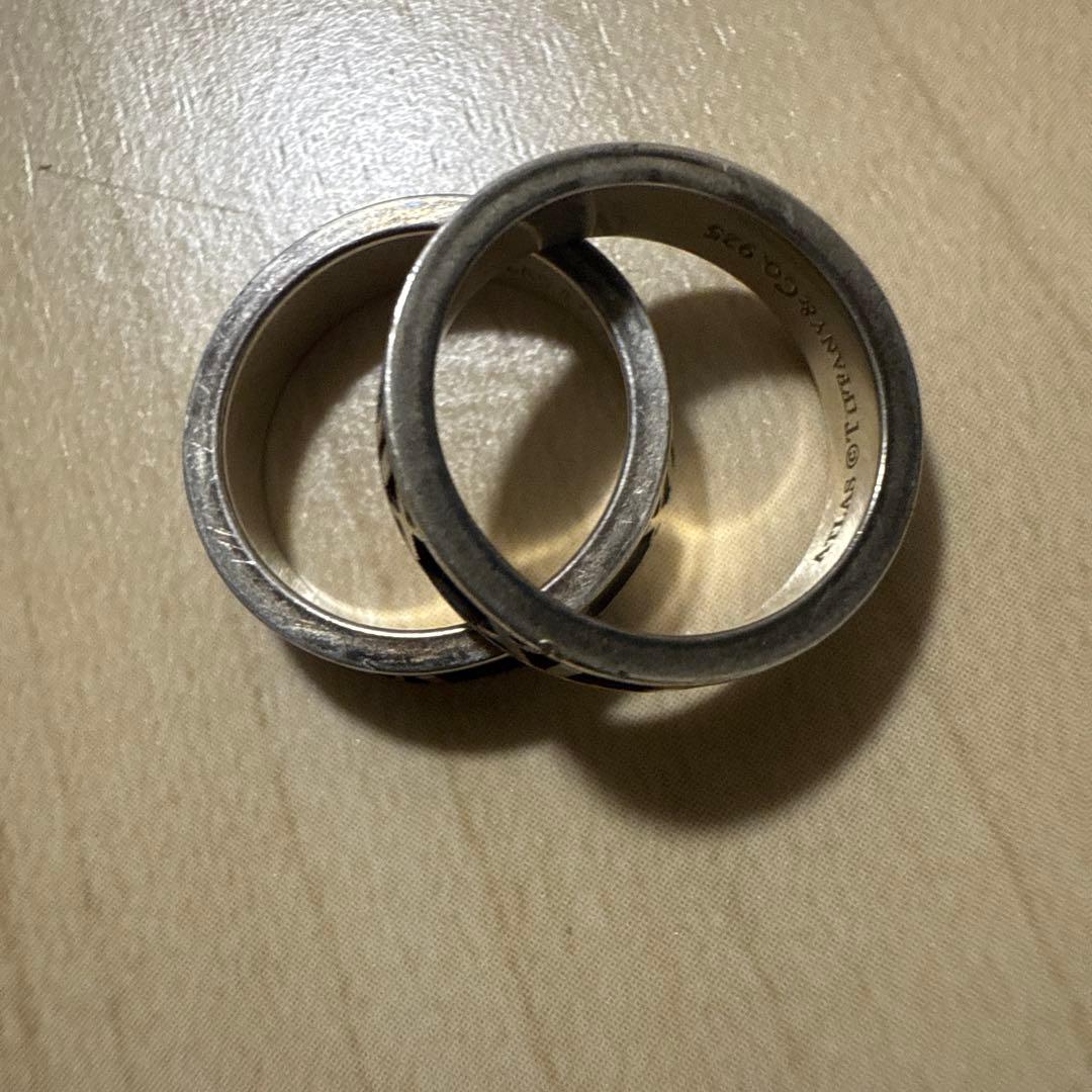 Tiffany ティファニー　シルバー ペアリング