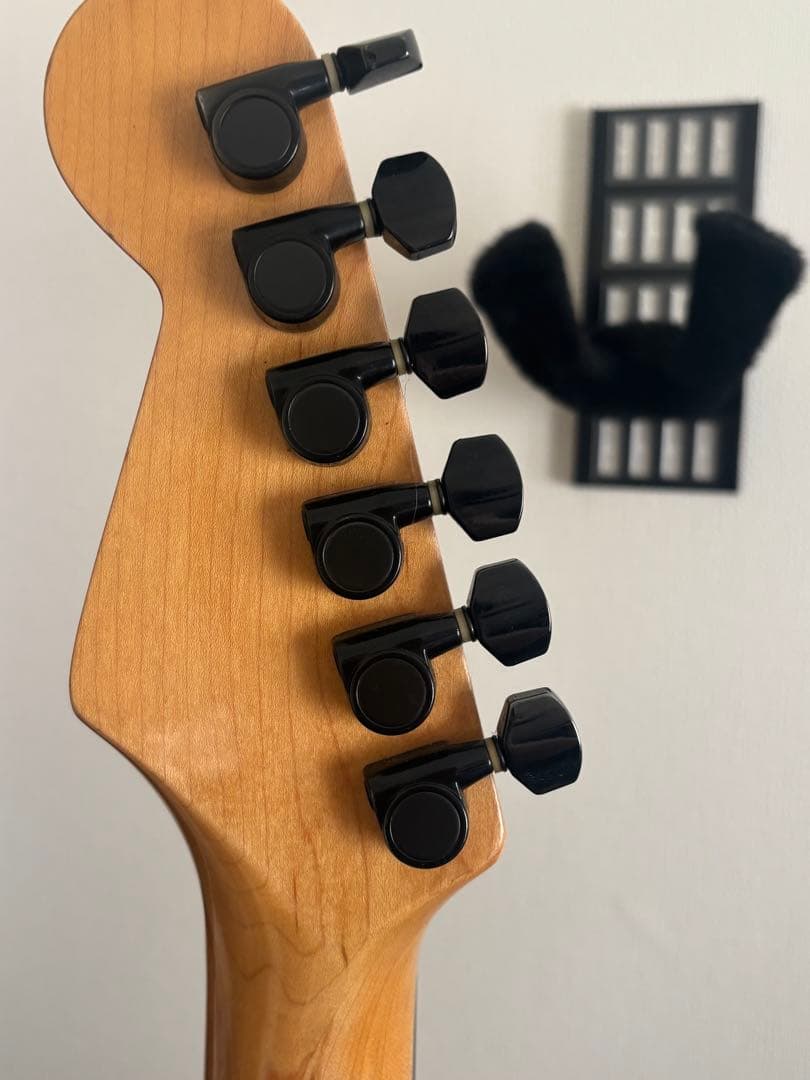 シャンク品】エレキギター ストラトキャスター ブラック Kids boy