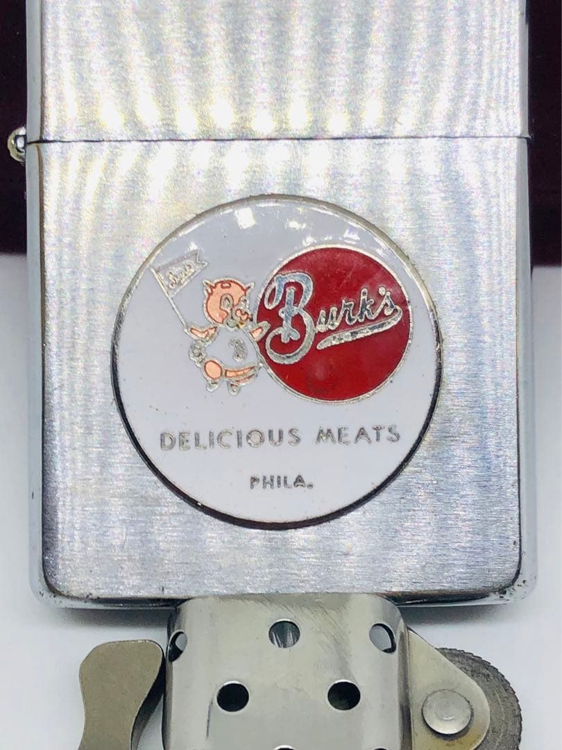 子豚のデリシャス.ミート＊美味しい肉屋さん＊エナメル七宝製ビンテージ