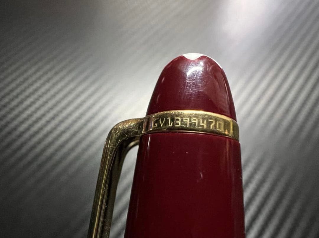 極美品 モンブラン 144 M 万年筆 ボルドー 中白 ベストセラー