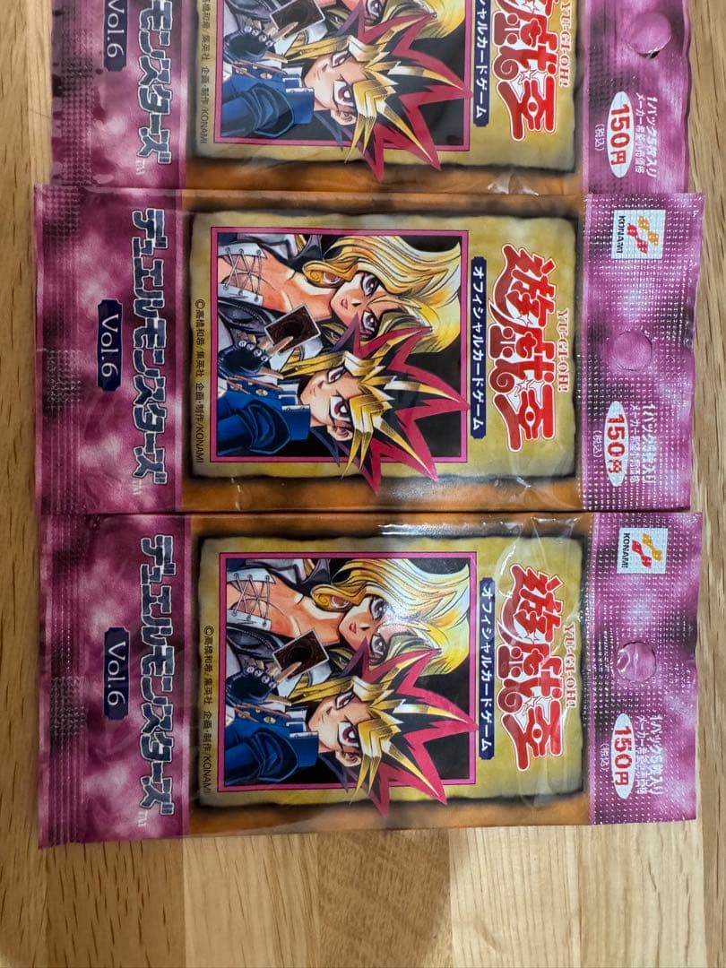 遊戯王　vol.6 初期 未開封パック 4個セット