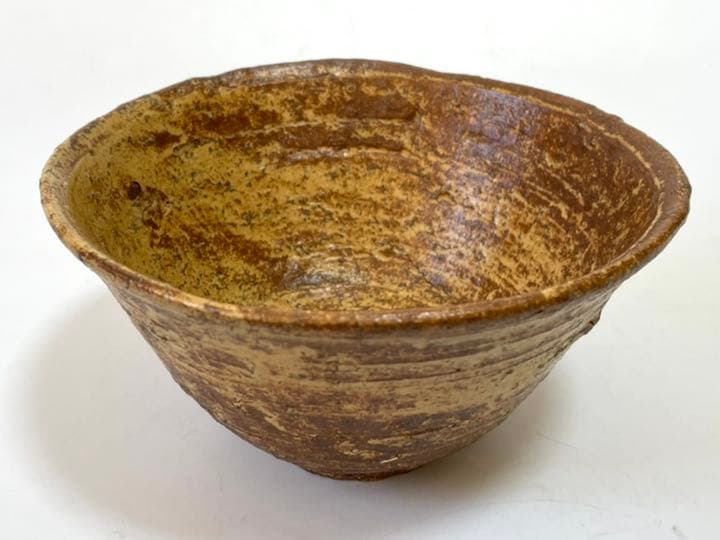 作家物 陶芸家 森田十雨 黄伊羅保茶碗 いらぼ 森田無