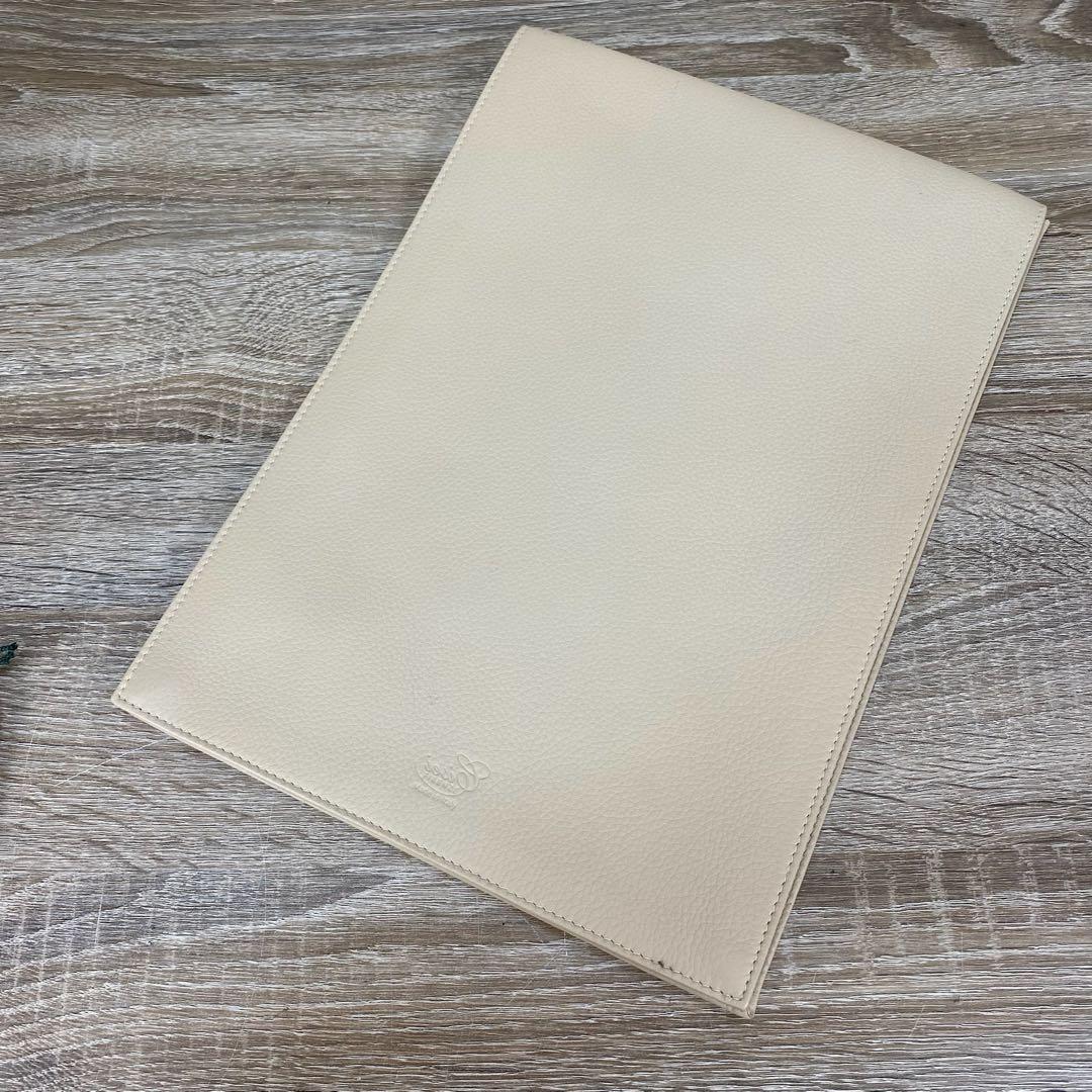 シセイ　ドキュメントケース　レザー　ベージュ